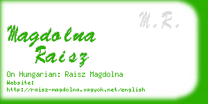 magdolna raisz business card